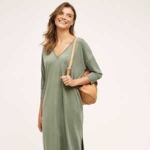Anthropologie Dolan Dera Midi Dress Green